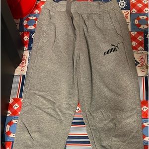 Grey puma sweatpants